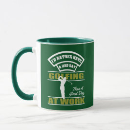 Taza Golf Y Trabajo Combo Mug