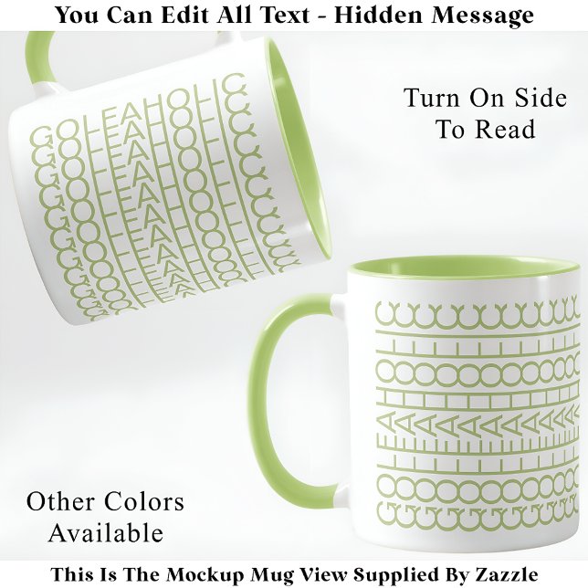 Taza Golfaholic Hidden Message 140GW Funny Golf (Subido por el creador)