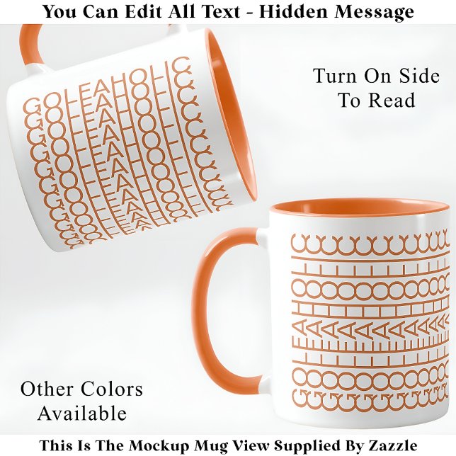 Taza Golfaholic Hidden Message 140GW Funny Golf (Subido por el creador)