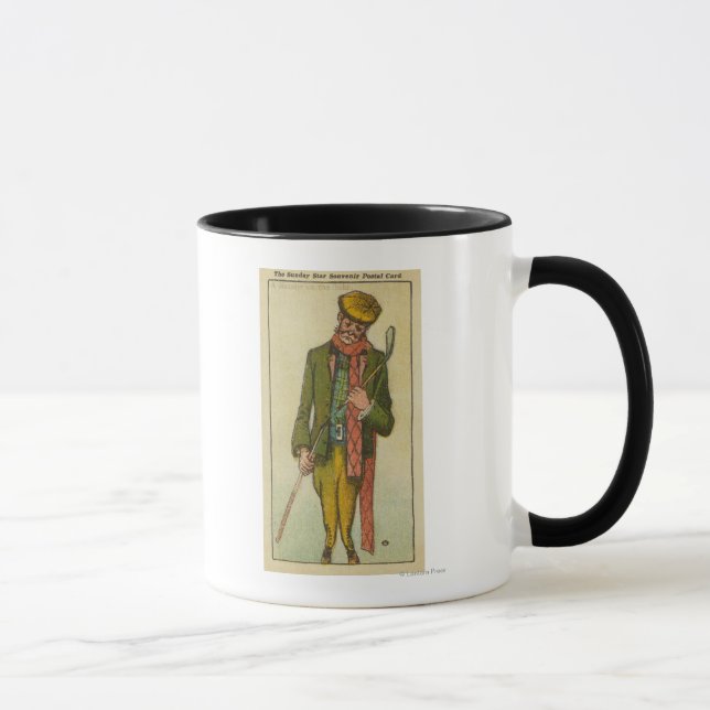 Taza Golfer quien tuvo un desastre en los enlaces (Derecha)