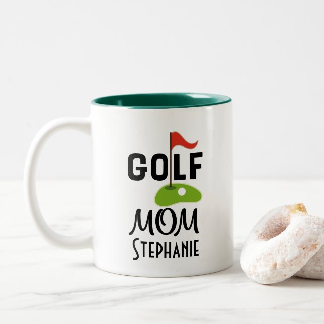 Taza Golfing del regalo de la mamá del golf (Con donut)