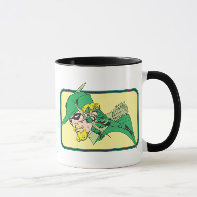 Taza Golpe de cabeza de flecha verde (Derecha)