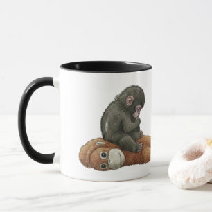 Taza Golpe de Mono, Beso de Bebé Orangután Mono 