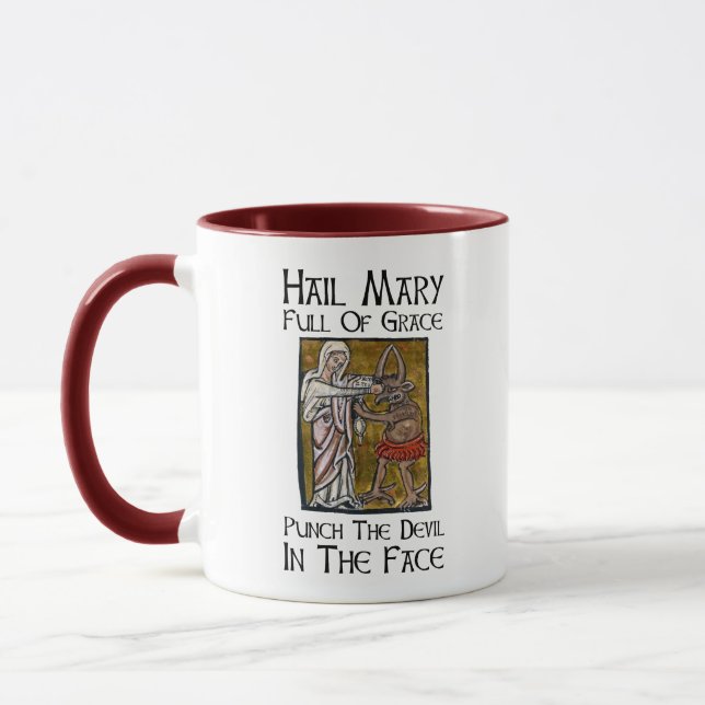 Taza ¡Golpear al diablo en la cara! (Izquierda)