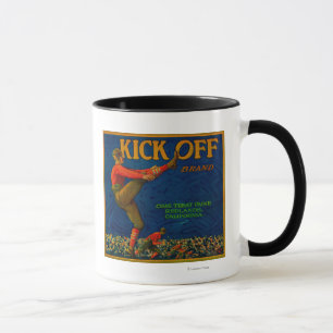 Taza Golpee apagado LabelRedlands con el pie