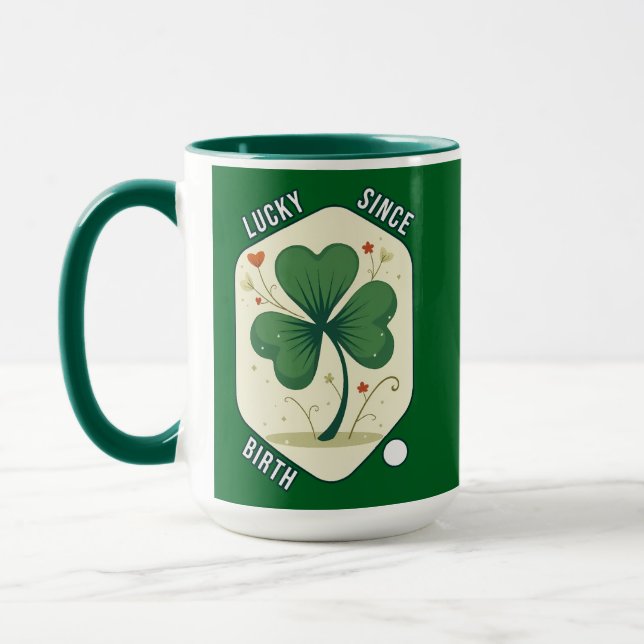 Taza Good Luck Shamrock St Patrick’s Day - caneca (Izquierda)