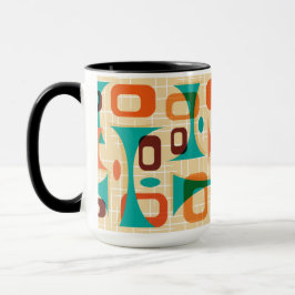 Taza Googías gráficas modernas de Mid Century