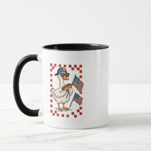 Taza Goose American Flag Memorial Day 4 de julio