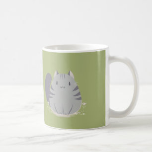 Taza gorda del gato de Tabby