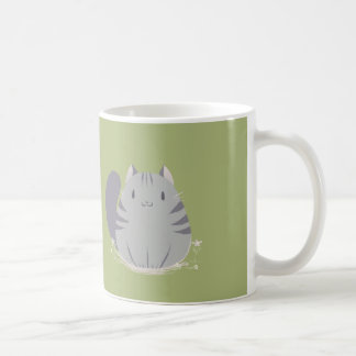 Taza gorda del gato de Tabby