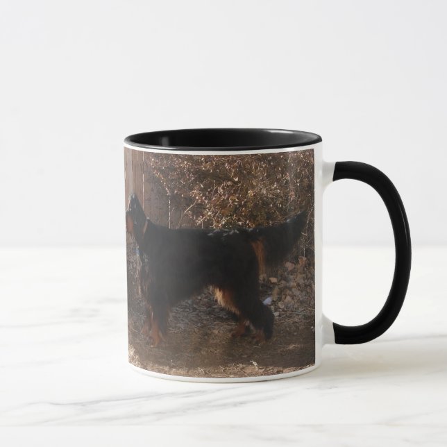 Taza Gordon Setter Ceramic Ringer Mug (Derecha)