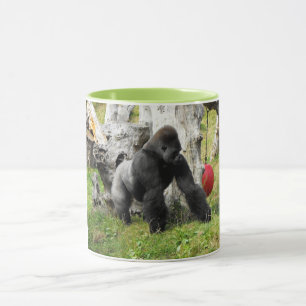 Taza Gorila del silverback de la tierra baja