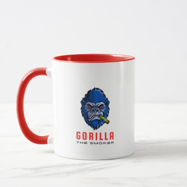 Taza Gorila, el fumador (Izquierda)