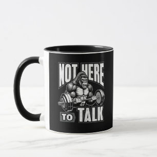 Taza Gorila Gimnasio Fitness Levantamiento de Pesas Caf