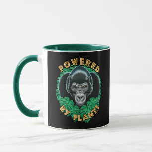 Taza Gorila Vegan - Alimentado Por Cita De Plantas