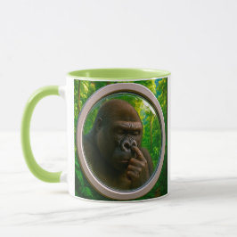 Taza Gorille drôle en forêt