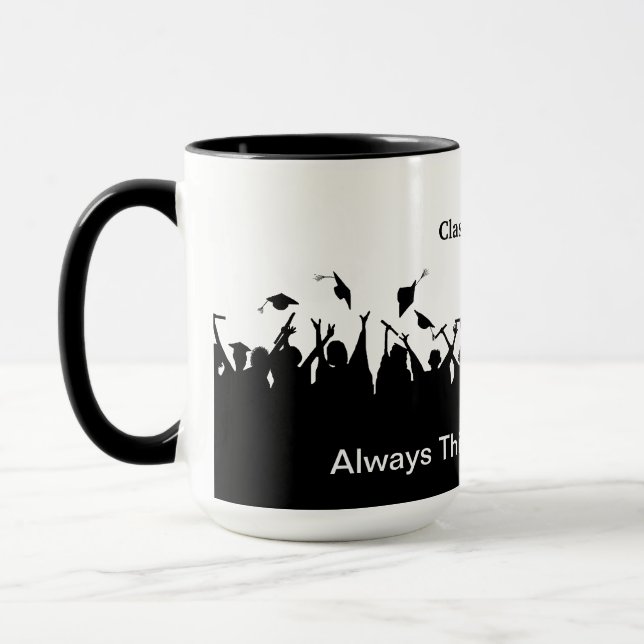 Taza Gorra de graduación Toss Silhouette Mug al Persona (Izquierda)