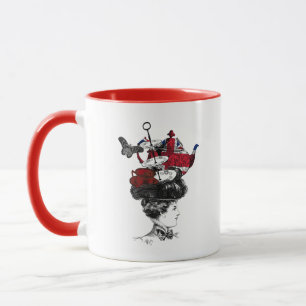 Taza Gorra del té de la tarde británica