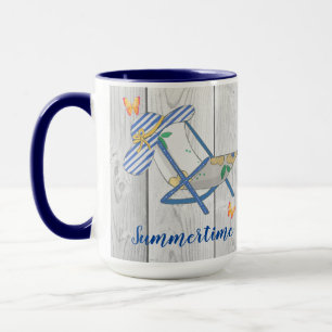 Taza Gorra rayado y bruma de verano