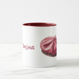 Taza Gorra Roja Bonjour