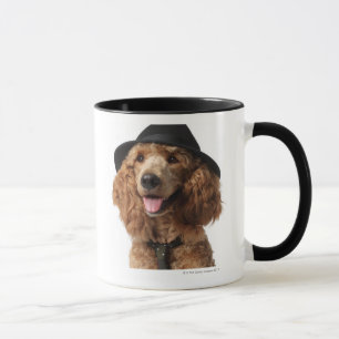 Taza Gorra y lazo que llevan de oro del perro de