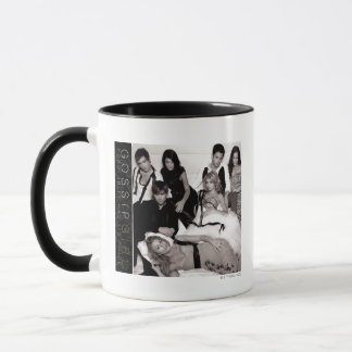 Taza Gossip Chica Black and White Group Graphic
