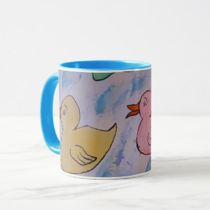 Taza Gotas de lluvia en la basura de Ducklings
