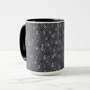 Taza Gotas de lluvia gris azul Metalizado