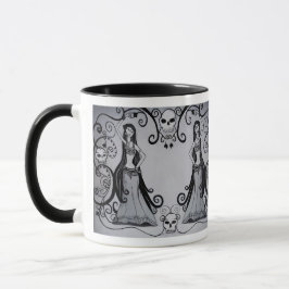 Taza gótica de la bailarina de la danza del