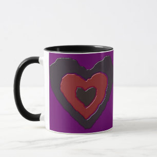 Taza Gótica fusión de amor Mug del corazón