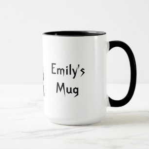 Taza gótica linda personalizada