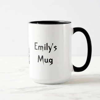 Taza gótica linda personalizada