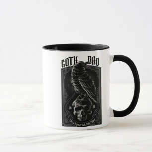 Taza Gótico personalizado papá, Raven y Skull