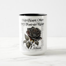 Taza Gótico Significativo Otros Rosas negros Mug