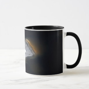 Taza Gotita del agua en una pluma blanca