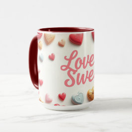 Taza Gourmet Chocolate Valentine "Love Is Sweet"