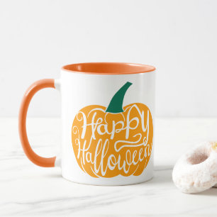 Taza Grabación feliz de Halloween con calabaza tallada