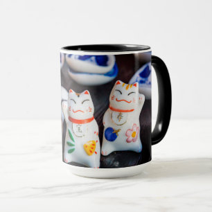 Taza Grabando figuras de gatos