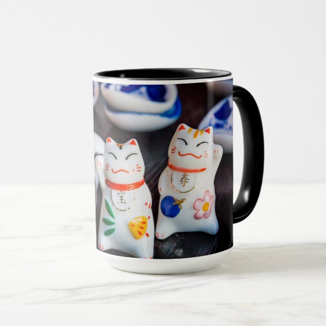 Taza Grabando figuras de gatos (Anverso derecho)
