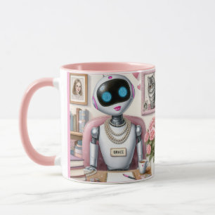 Taza Grace the Robot - Esparkle y sintaxis en su escrit