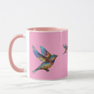 Taza "Graceful Aviator" Pájaro Swift Multicolorido