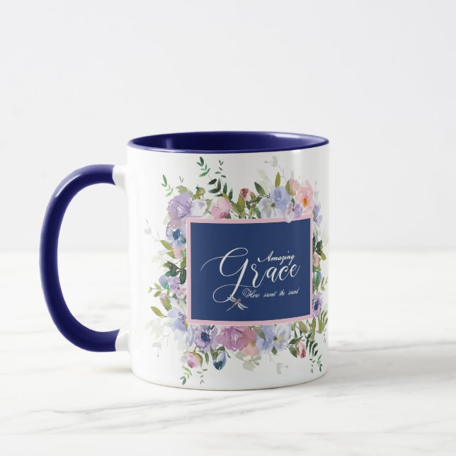 Taza Gracia asombrosa floral (Izquierda)
