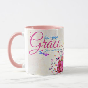 Taza Gracia asombrosa Floral de primavera  