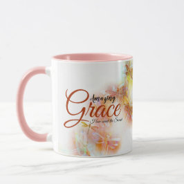 Taza Gracia asombrosa Libélulas acuarela