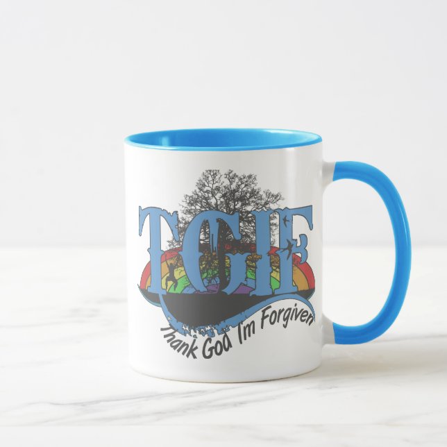 Taza Gracias a Dios que me perdonan. (Derecha)
