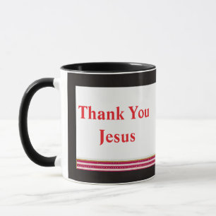 Taza Gracias a Jesús, Personalizado cristiano de moda M