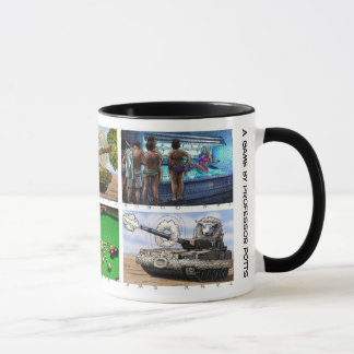 Taza Gracias asaltar con 6 diversos ilustraciones del