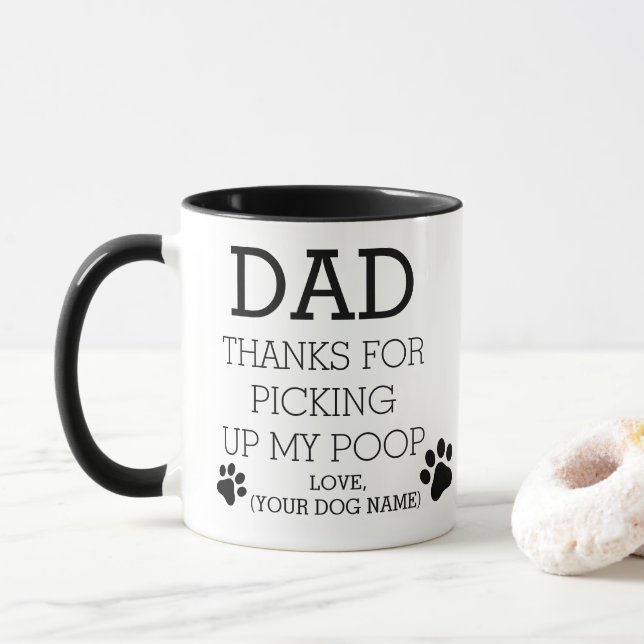TAZA GRACIAS DOG DAD (Con donut)
