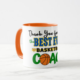Taza Gracias entrenador de baloncesto