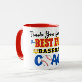 Taza Gracias entrenador de béisbol